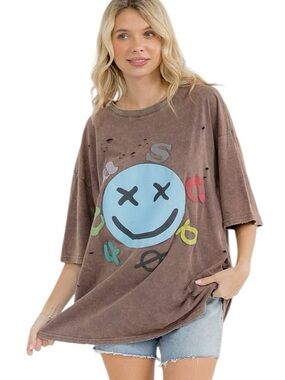 217:  EASEL NWT TOP DIRTY ASH (H12)